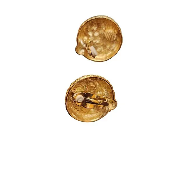 Vintage Givenchy Signed Clip Earrings (A2511)